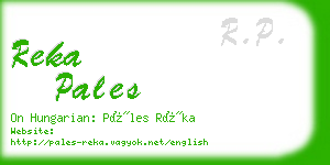 reka pales business card